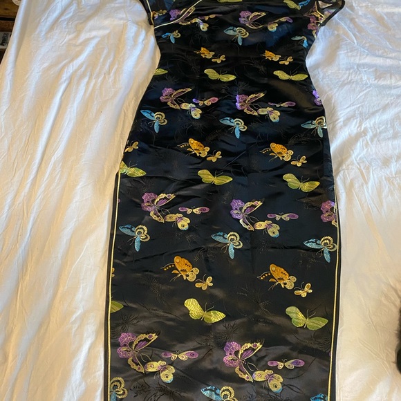 Traditional Long Cheongsam China Qipao Dress XL - Picture 7 of 10